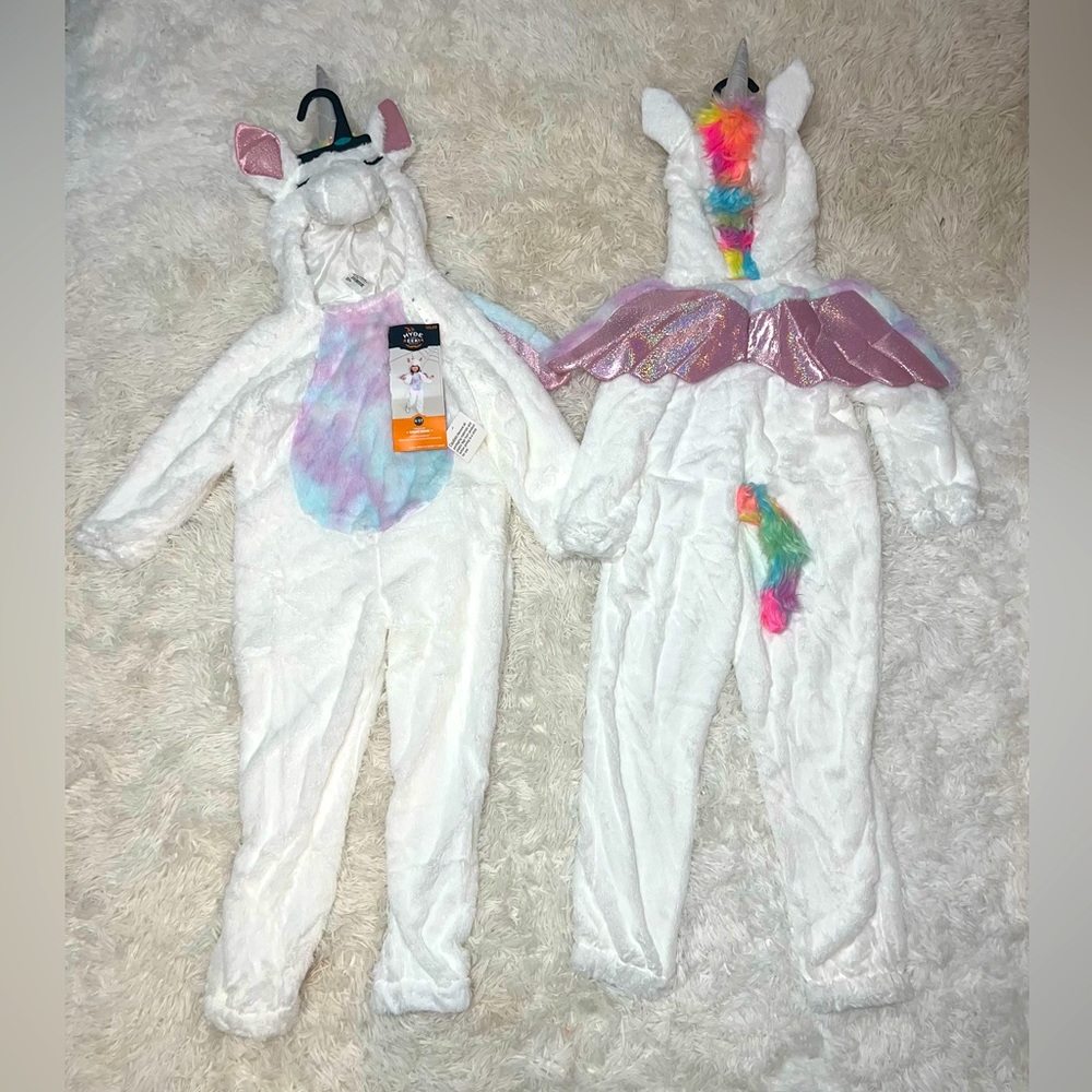 Unicorn Costumes (2) size 4-5T NWT